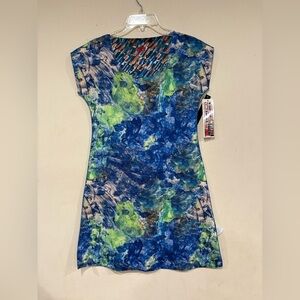 Animapop Italy Reversible Dress Abstract Artsy NWT No Iron Travel Women’s Sz S